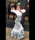 Falda flamenca profesional modelo Carmensol primavera