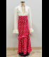 Flamenco skirt for girls Fiona red