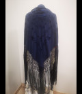 Mantón de seda para bailar en color negro (semi-profesional)