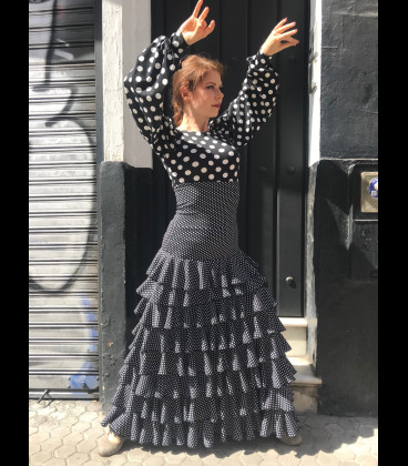 Falda "la volanta" lunares