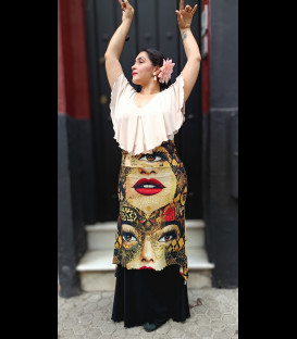 Falda de flamenco doblada la Femme