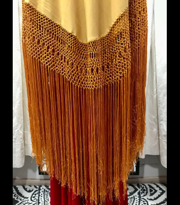 Flamenco dancing Practice shawl gold