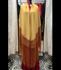 Flamenco dancing Practice shawl gold