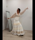 Profesional Flamenco Skirt Sevilla Beige