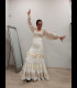 Falda flamenca profesional modelo Sevilla Beige