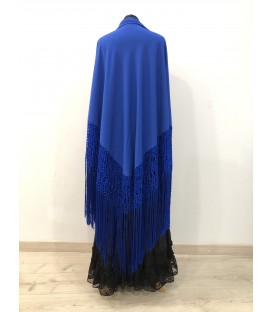 Flamenco dancing Practice shawl blue