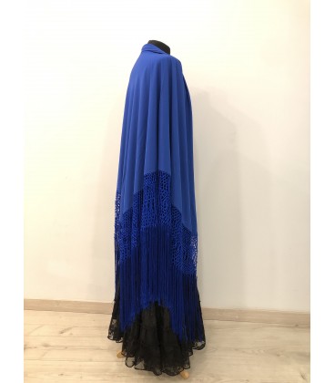 Flamenco dancing Practice shawl blue