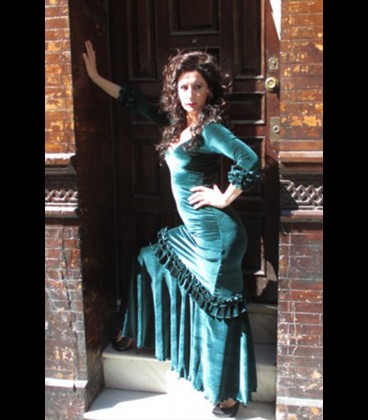 Professional flamenco dress, modell 3rush velvet