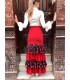 Falda Flamenca profesional モデルチューリップ lunares