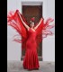 Vestido de flamenco profesional ,Yerbabuena lycra