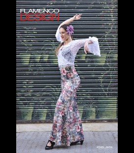 Profesional Flamenco Skirt Minivolantes Special edition rose