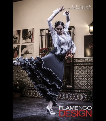 Professional flamenco skirt modell 17 lycra