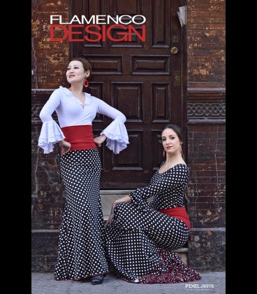 Conjunto flamenco profesional Modelo 7 lunares