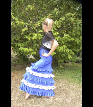 Falda flamenca para ninas modelo 3/A