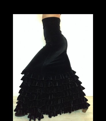 Profesional Flamenco Skirt alegrias velvet