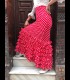 Falda flamenca profesional alegrias terciopelo