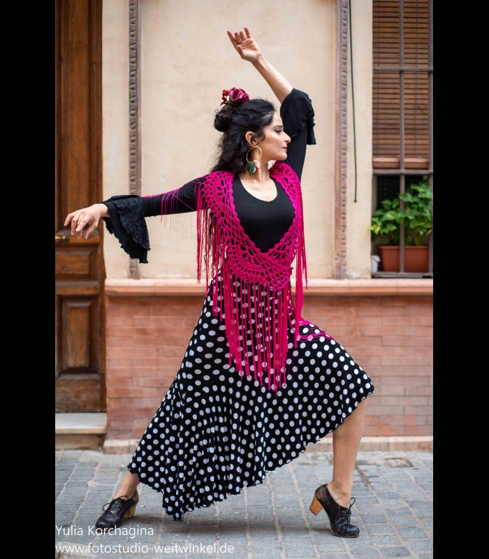 Falda flamenca ensayo modelo corta Flamencodesign Sevilla
