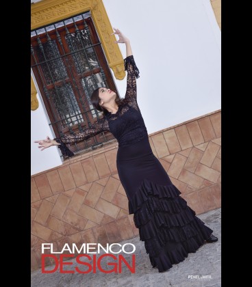 Conjunto flamenco profesional modelo Sol lycra