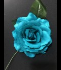 Flamenco flower in blue color