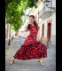 Professional flamenco dress alegrias velvet