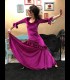 Professional flamenco dress, modell Fiona rush pink velvet