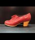 Zapatos Abotinado Gallardo Serpiente Rojo