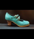 Zapatos Luna Flamenca Azul Aguamarina