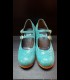 Zapatos Luna Flamenca Azul Aguamarina