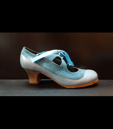 Zapatos Luna Flamenca Azul Claro