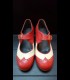 Zapatos Luna Flamenca Beige/Rojo