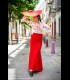 Falda flamenca Minivolantes roja