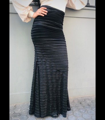 Falda flamenca Minivolantes negra