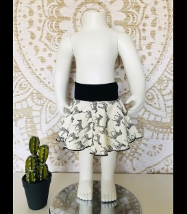 zebra skirt cotton