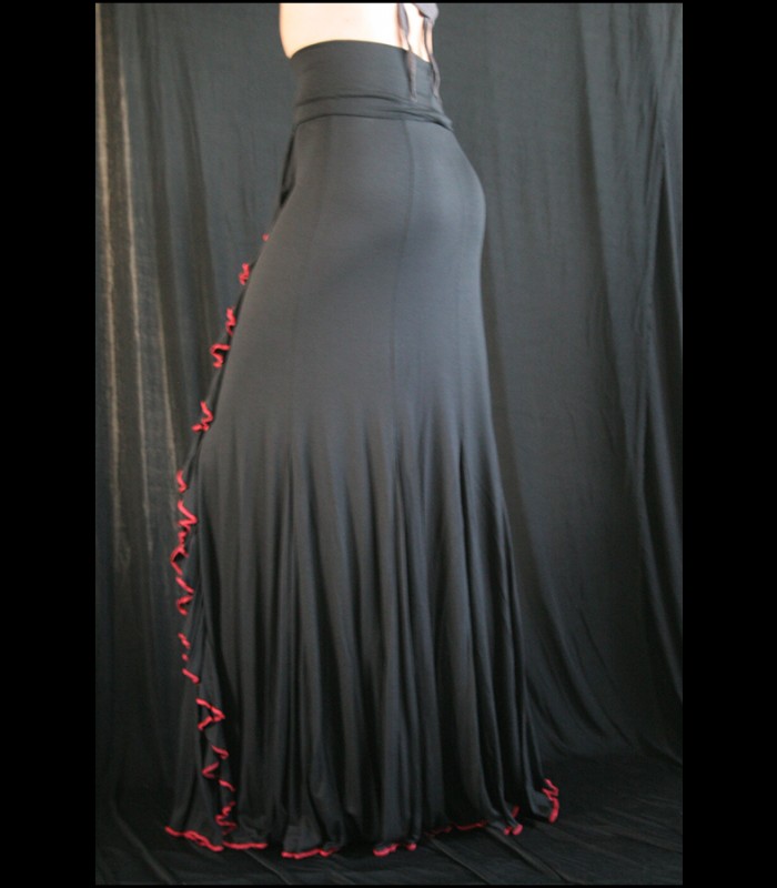 Falda de flamenca de ensayo modelo 2/b lycra