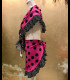APRON flamenca with Shawl black doted