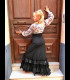 Flamenco top Claudia flowers