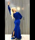 Flamenco skirt Modell 9 rush lycra blue