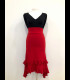 Flamenco skirt Doble Volante red