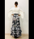 Falda de flamenco profesional Sol terciopelo