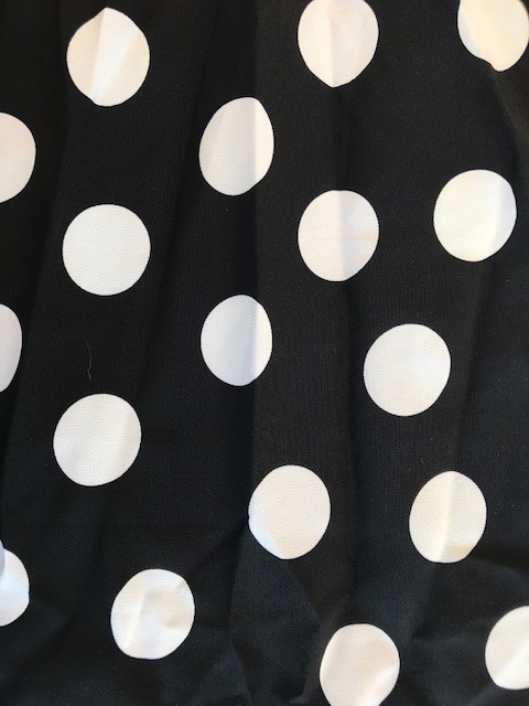 Polca dots black with white